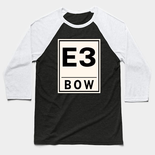 E3 BOW Postcode United Kingdom Baseball T-Shirt by Batrisyiaraniafitri